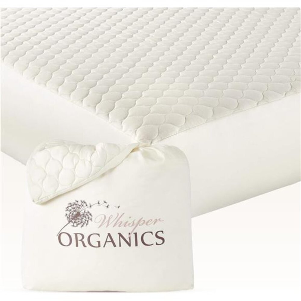 New 100% Cotton Organic Mattress Pad - Breathable, Cooling, Mattress